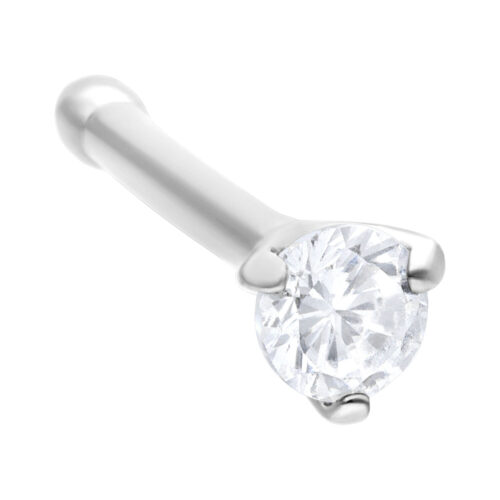 Nostril dritto cristallo in acciaio