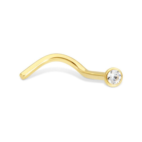 Nostril brillante in oro 18kt