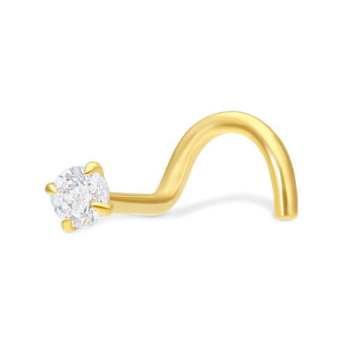 Nostril cristallo in oro 18kt