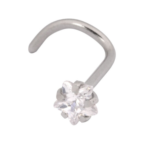 Nostril brillantino stella in acciaio