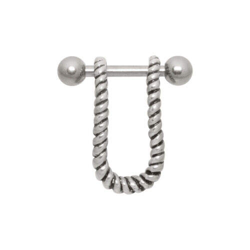 Barbell orecchio corda in acciaio