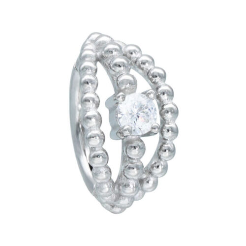 Hinged Royality Clicker Cristallo Acciaio