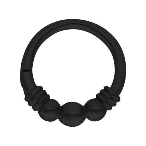 Hinged Ring Esmeralda in acciaio