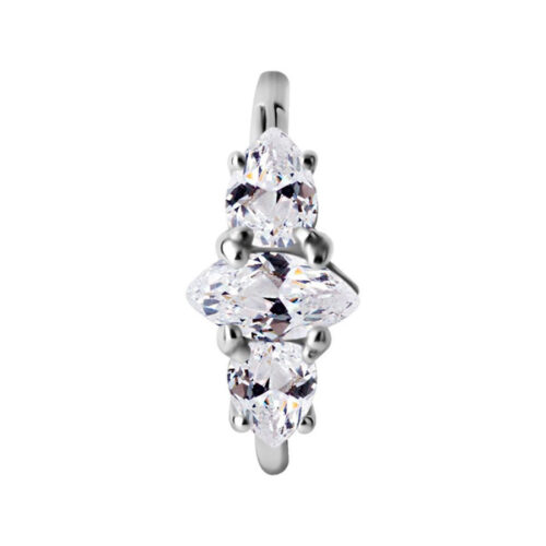 Hinged Ring Crown Cristalli Acciaio