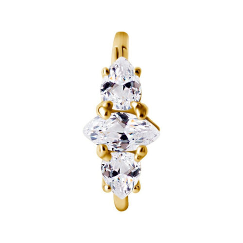 Hinged Ring Crown Cristalli Acciaio