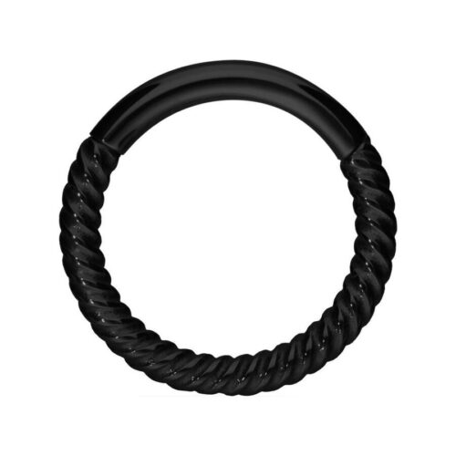 Hinged Ring Twisted Chain Acciaio