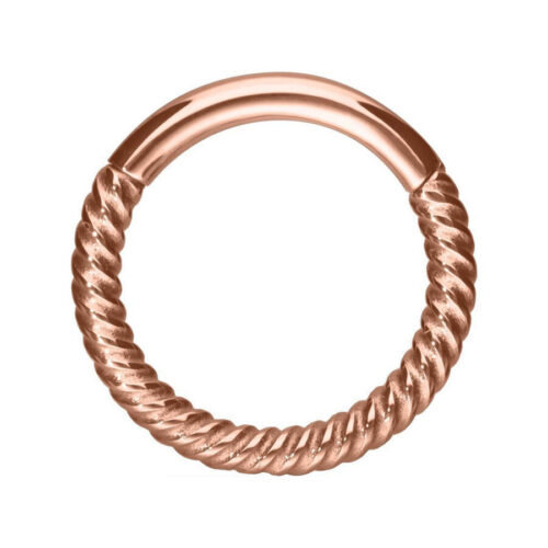 Hinged Ring Twisted Chain Acciaio