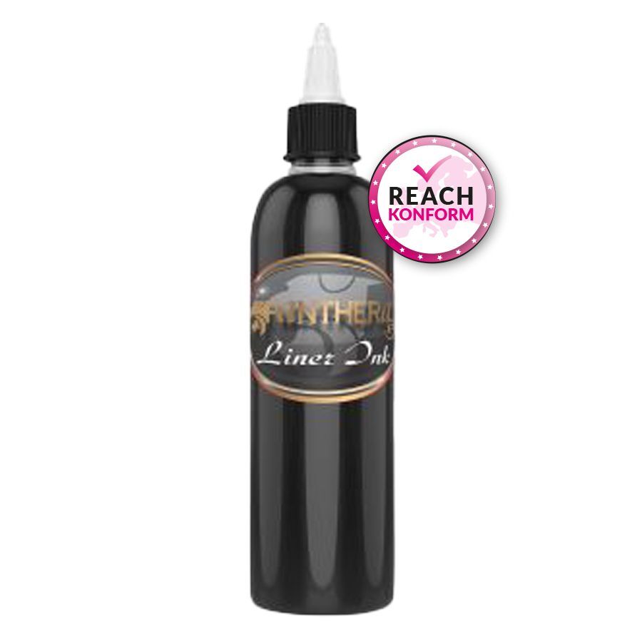 Inchiostro nero per tatuaggi Panthera Black Ink 150ml con conformità REACH
