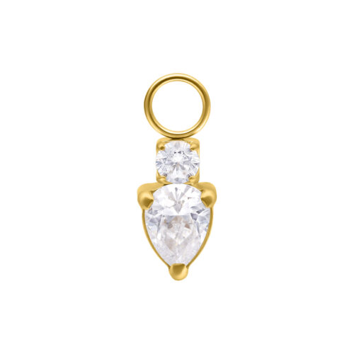 Piercing Charm Mystic Crystal - Oro