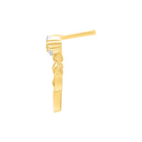 Attacco Push Fit Bella in oro per Bioplast con cristallo