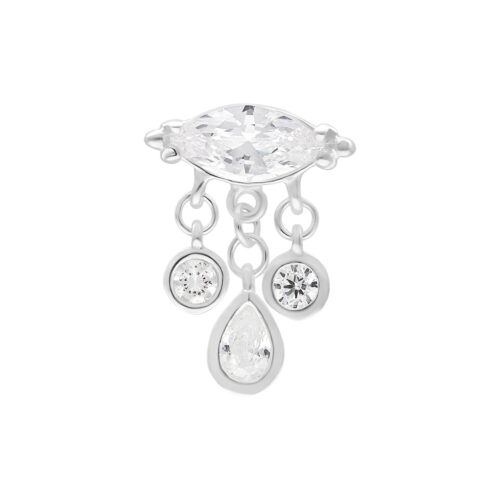 Terminale push-fit Bella argento