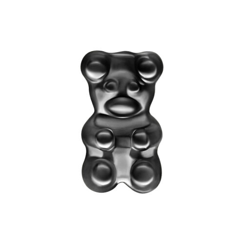 Terminale Push-Fit Gummy Bear in Argento - Nero