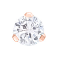 Push Fit Cristallo in Oro Rosa, 5 mm Cristallo in oro rosa, 5 mm, su sfondo bianco