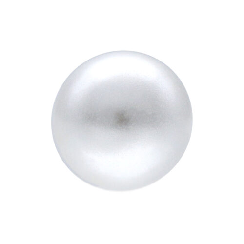 Sfera perla sintetica in acciaio per filetto esterno