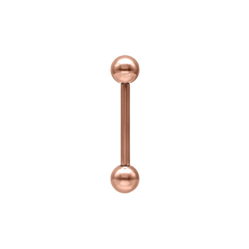 Barbell in acciaio oro rosa