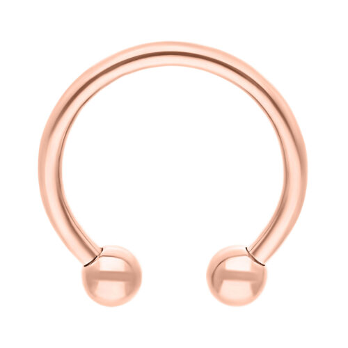 Barbell Circolare Titanio Oro Rosa