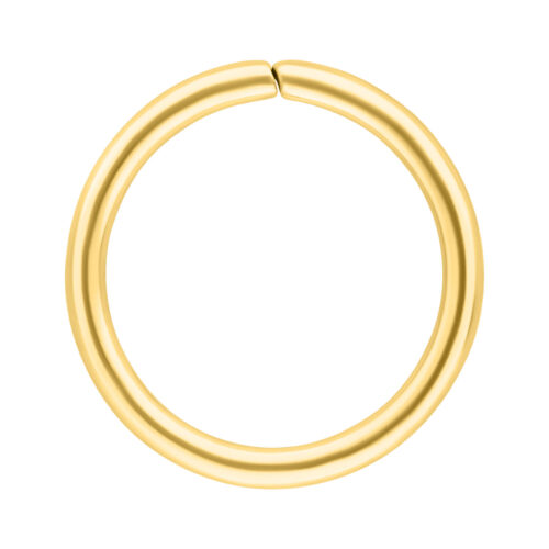 Anello Continuo in acciaio dorato