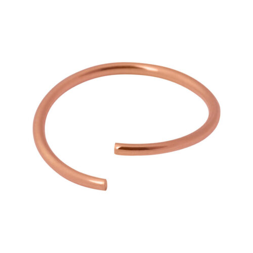 Anello Continuo in acciaio oro rosa