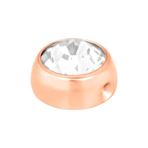 Sfera Clip-In piatta cristallo in titanio