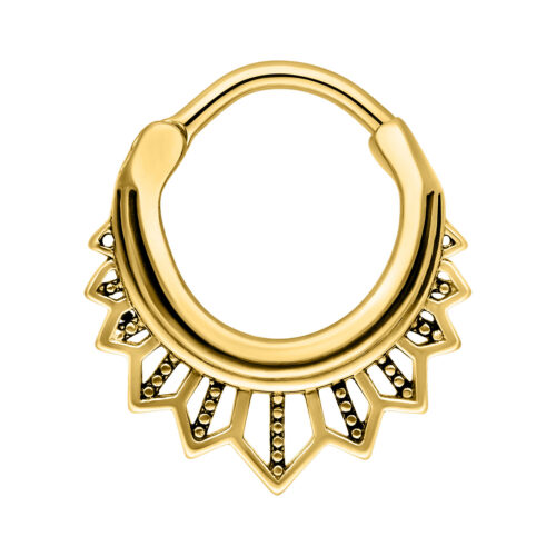 Septum Clicker Tigerlily Acciaio - Oro