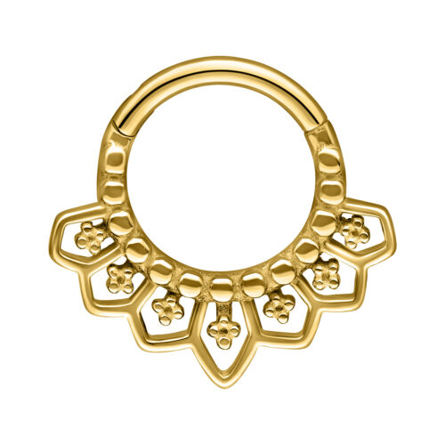 Septum Clicker Cathedral Acciaio - Oro