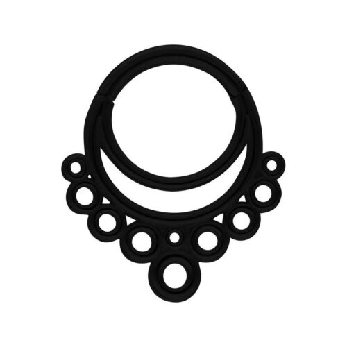 Septum Clicker Bubble Acciaio - Nero