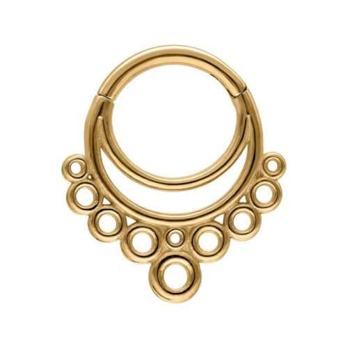 Septum Clicker Bubble Acciaio - Oro