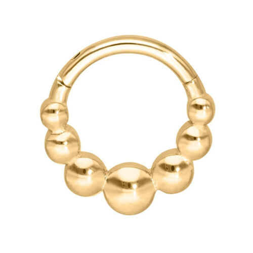 Septum Clicker Sfere Acciaio - Oro