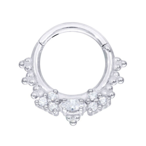 Septum Clicker Cristalli Sparkle Acciaio