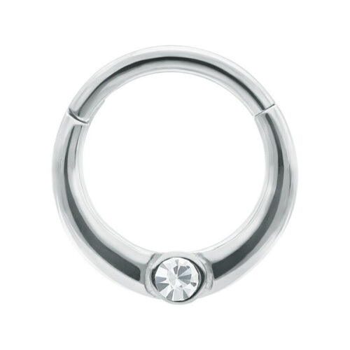 Septum Clicker Individual Cristallo Acciaio