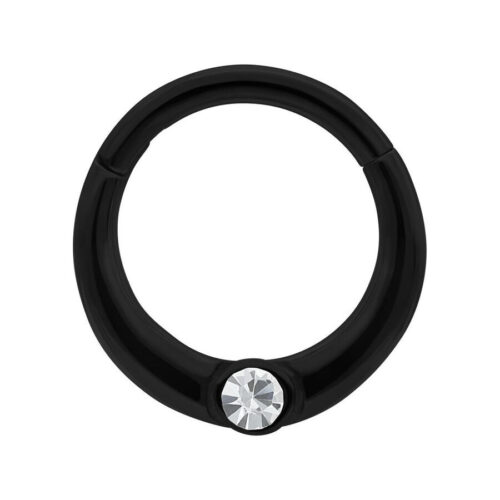 Septum Clicker Individual Cristallo Acciaio - Nero
