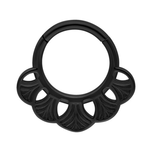 Clicker Ginkgo acciaio - Nero