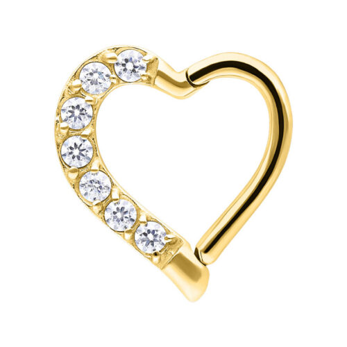 Anello Crystal Heart Acciaio