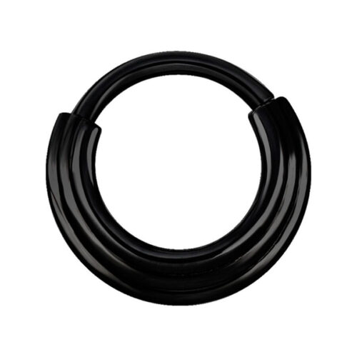 Septum Clicker scanalato in acciaio