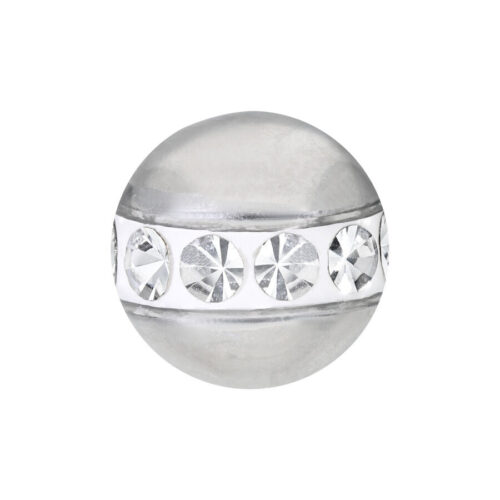 Sfera Cristalli Acciaio per Filetto Esterno