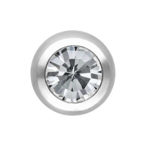 Sfera cristallo in acciaio per filetto esterno