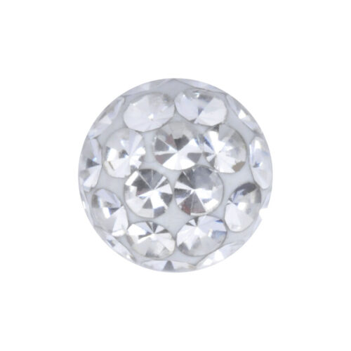 Sfera Cristalli Acciaio per Filetto Esterno