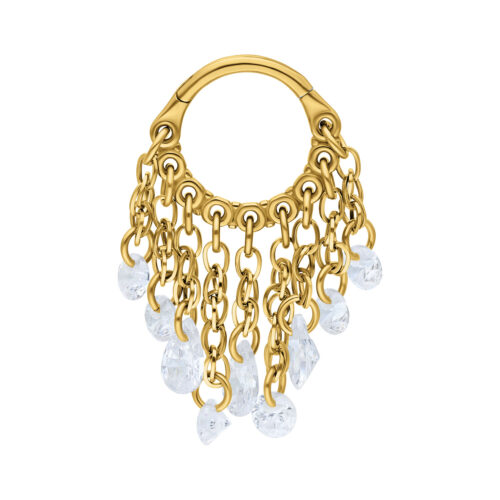 Clicker Waterfall Crystal in Titanio