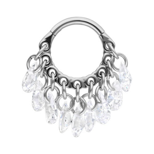 Clicker Dangling Crystals in Titanio