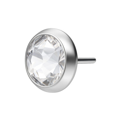 Disco Cristallo Push-Fit Titanio per Triple Piercing