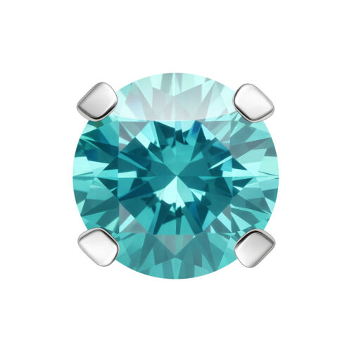 Terminale Prong Set per labret Push-Fit con Cristallo