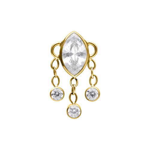 Terminale Push-Fit Dangling in Titanio - Oro