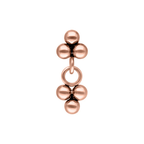 Push Fit Dangling Trinity Attachment - Oro rosa