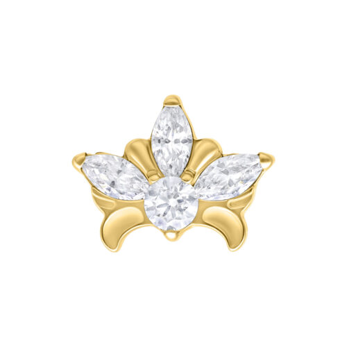 Terminale Push-Fit Tiara in Titanio - Oro