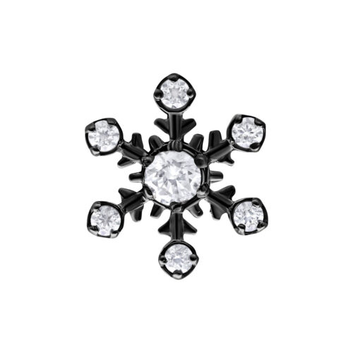Terminale Push-Fit Snowflake in Titanio - Nero
