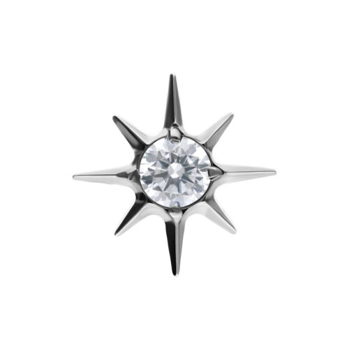 Terminale Push-Fit Crystal Star in Titanio