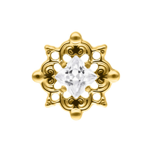 Terminale push-Fit Ornament in Titanio - Oro