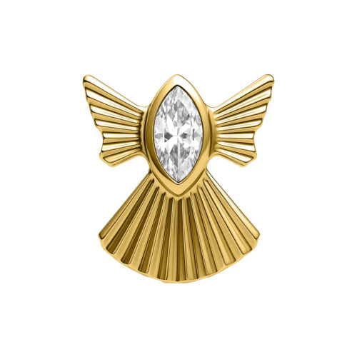 Terminale Push-Fit Snow Angel in Titanio - Oro