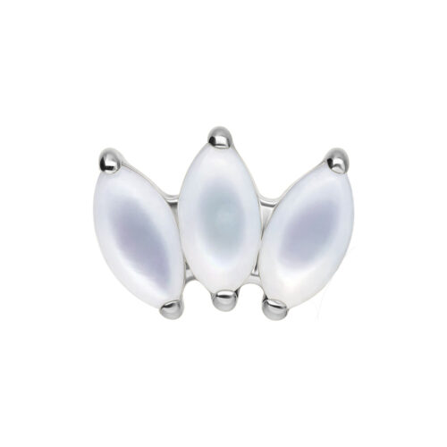 Terminale Push Fit Lotus in Titanio e Pietre Naturali