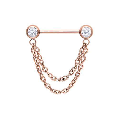 Nipple Barbell Push-Fit Double Chain